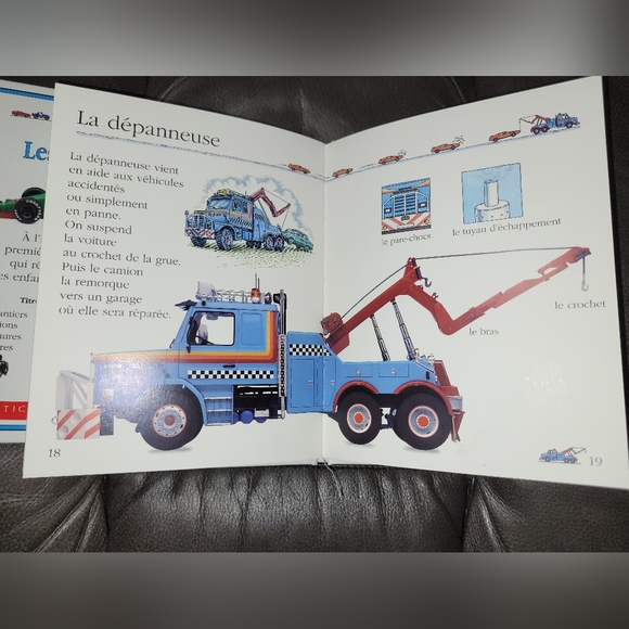 French Children's Books Transportation Themed Les Voitures Les Camions Ages 3+ - Picture 6 of 8